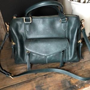 Forest green purse
